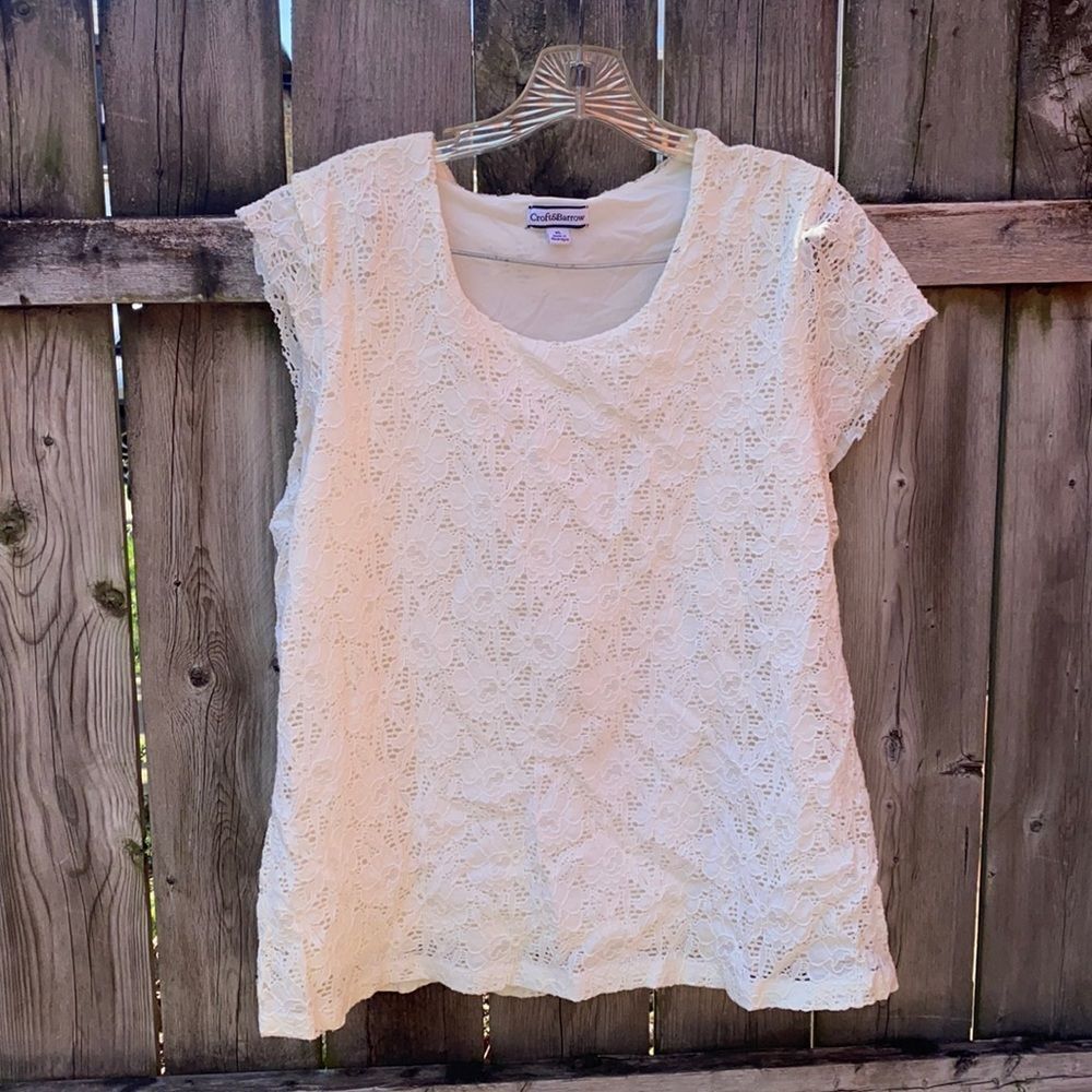 Croft & Barrow lace top sz. XL